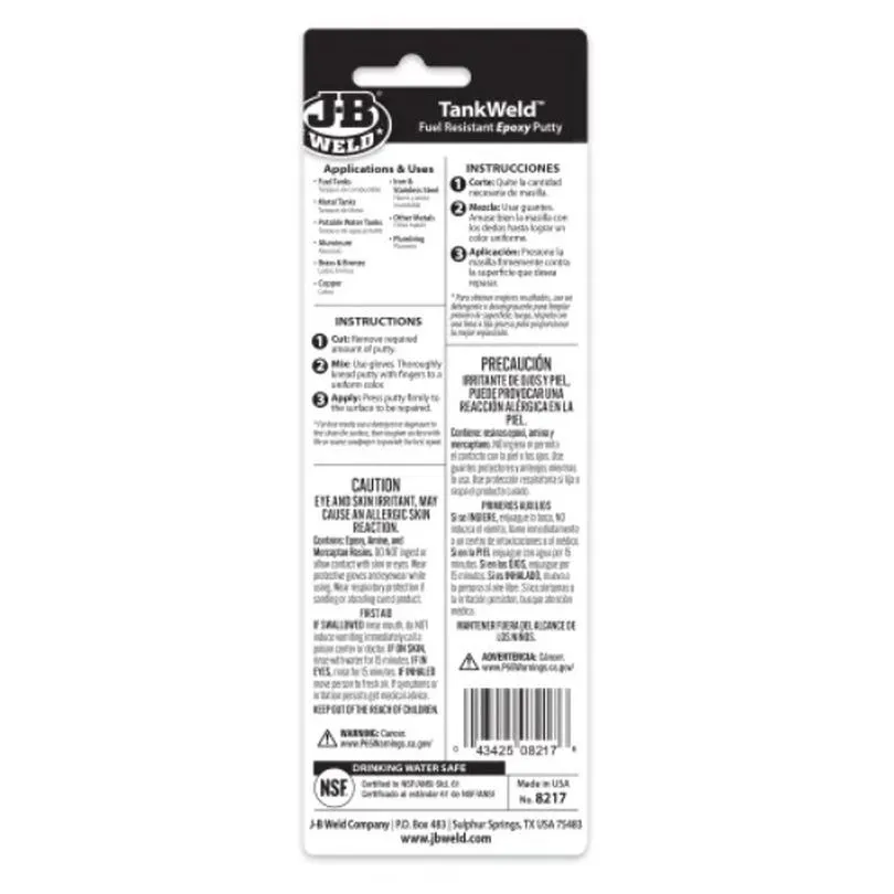 JB Weld Tank Weld